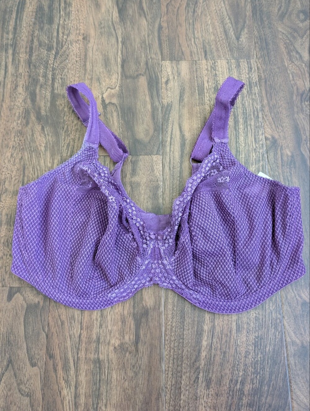 Elomi 38I Purple Lace & Mesh Full Cup Bra
